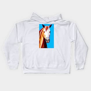 Painted Horse Digital Artwork Kids Hoodie